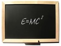 blackboard showing e-mc2